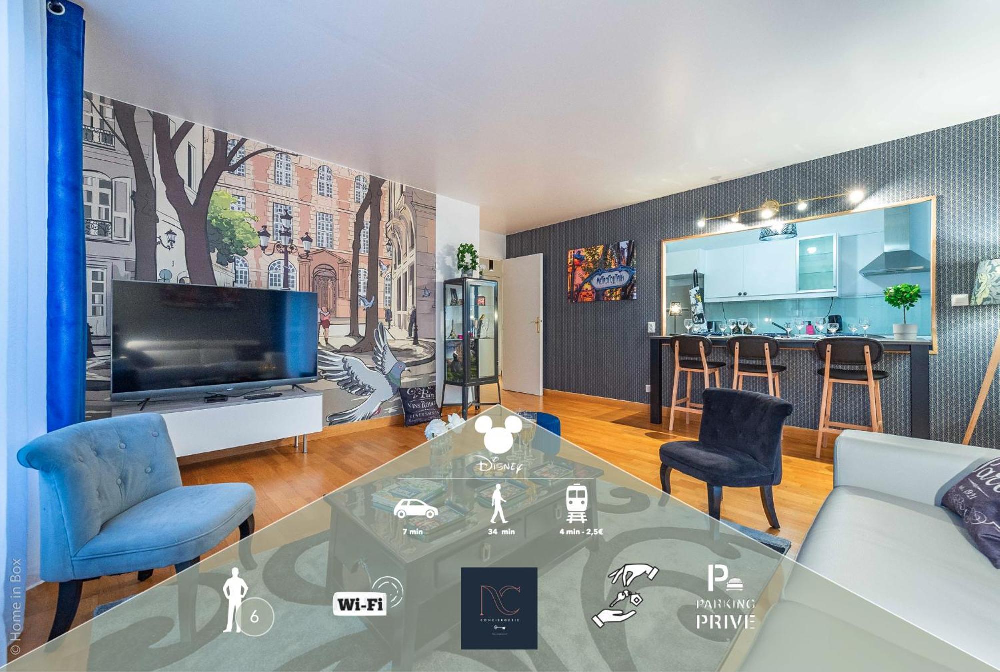 *Disneyland-Paris*6Pers, Wi-Fi, Netflix, Parking Chessy  Εξωτερικό φωτογραφία